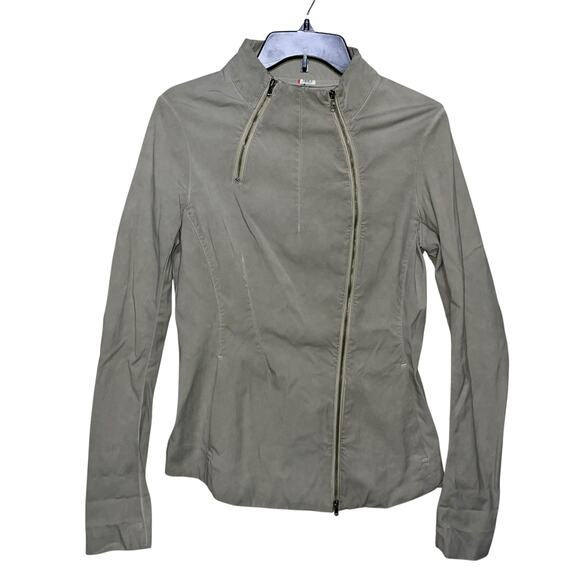 Etichetta Toscana Jacket Asymmetric Full Zip Stretch Made in Italy - Picture 2 of 11
